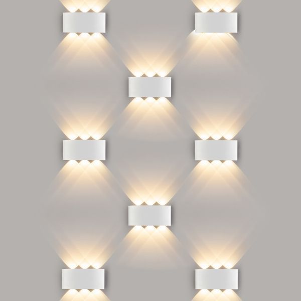 Светильник светодиодный уличный настенный Twinky trio белый 1551 TECHNO LED Elektrostandard - Фото 3