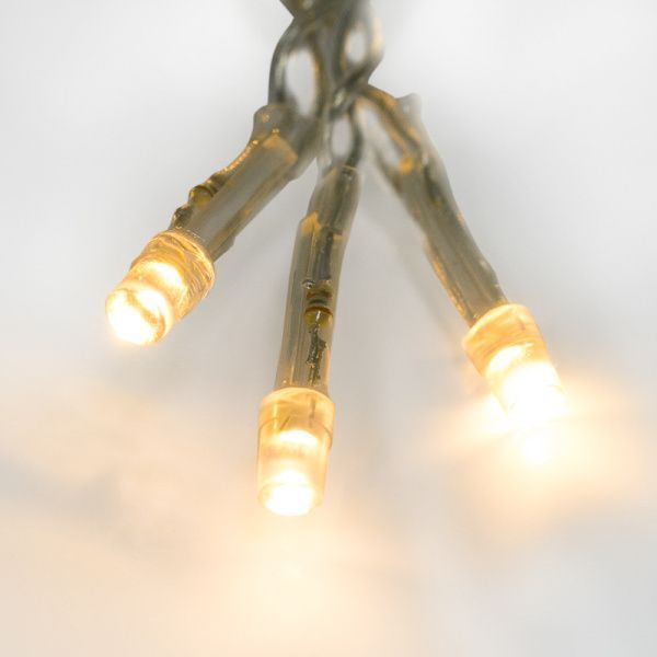 Гирлянда Светодиодный Дождь 3х2 м, свечение с динамикой, прозрачный провод, 230 В, цвет теплый белый - Фото 5