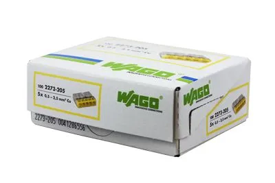 2273-205 Экспресс-клемма 5-проводная до 2,5 мм², (100 шт./уп.) WAGO - Фото 3