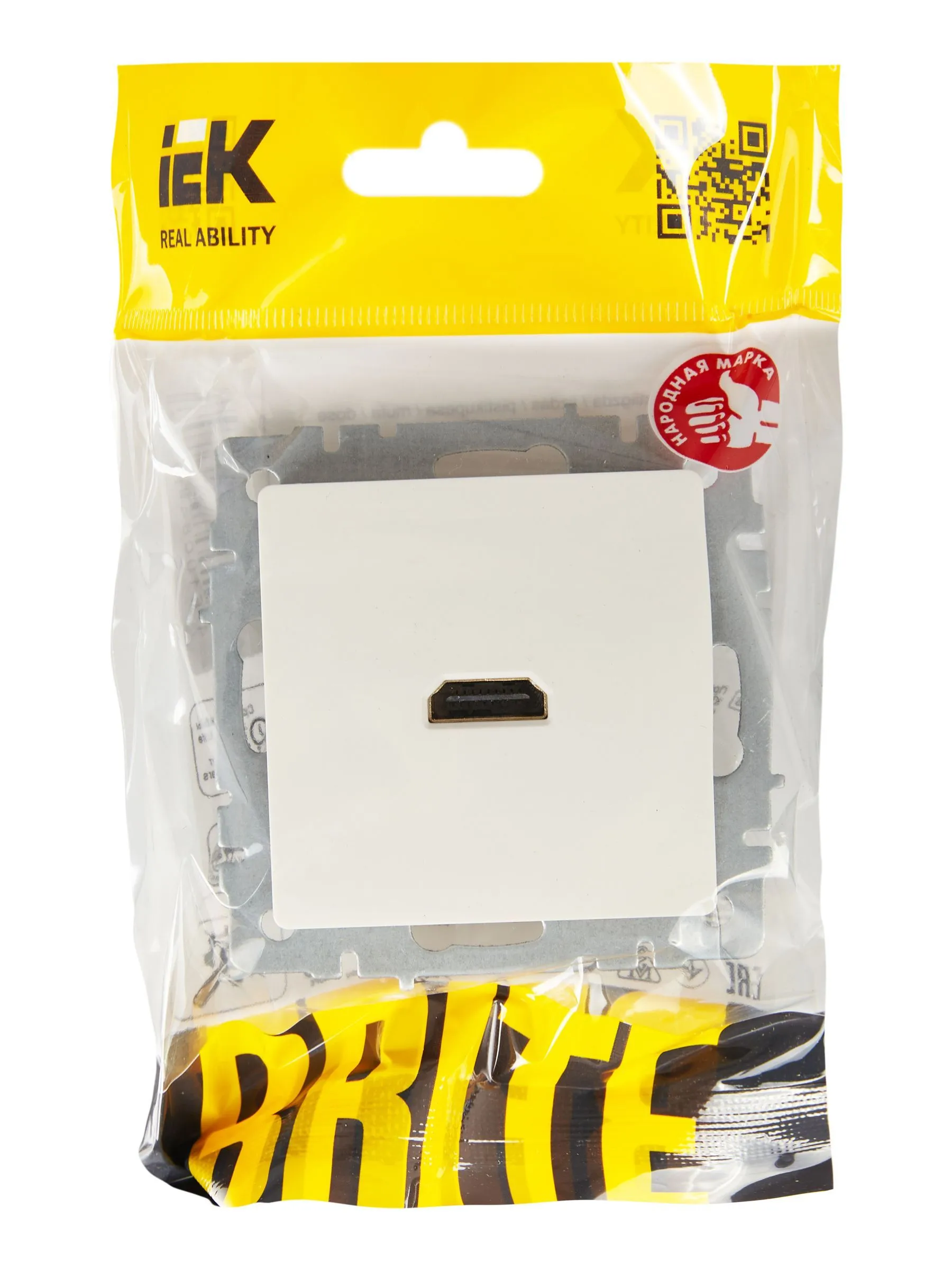BRITE Розетка HDMI РHDMI-0-БрБ белый IEK - Фото 2