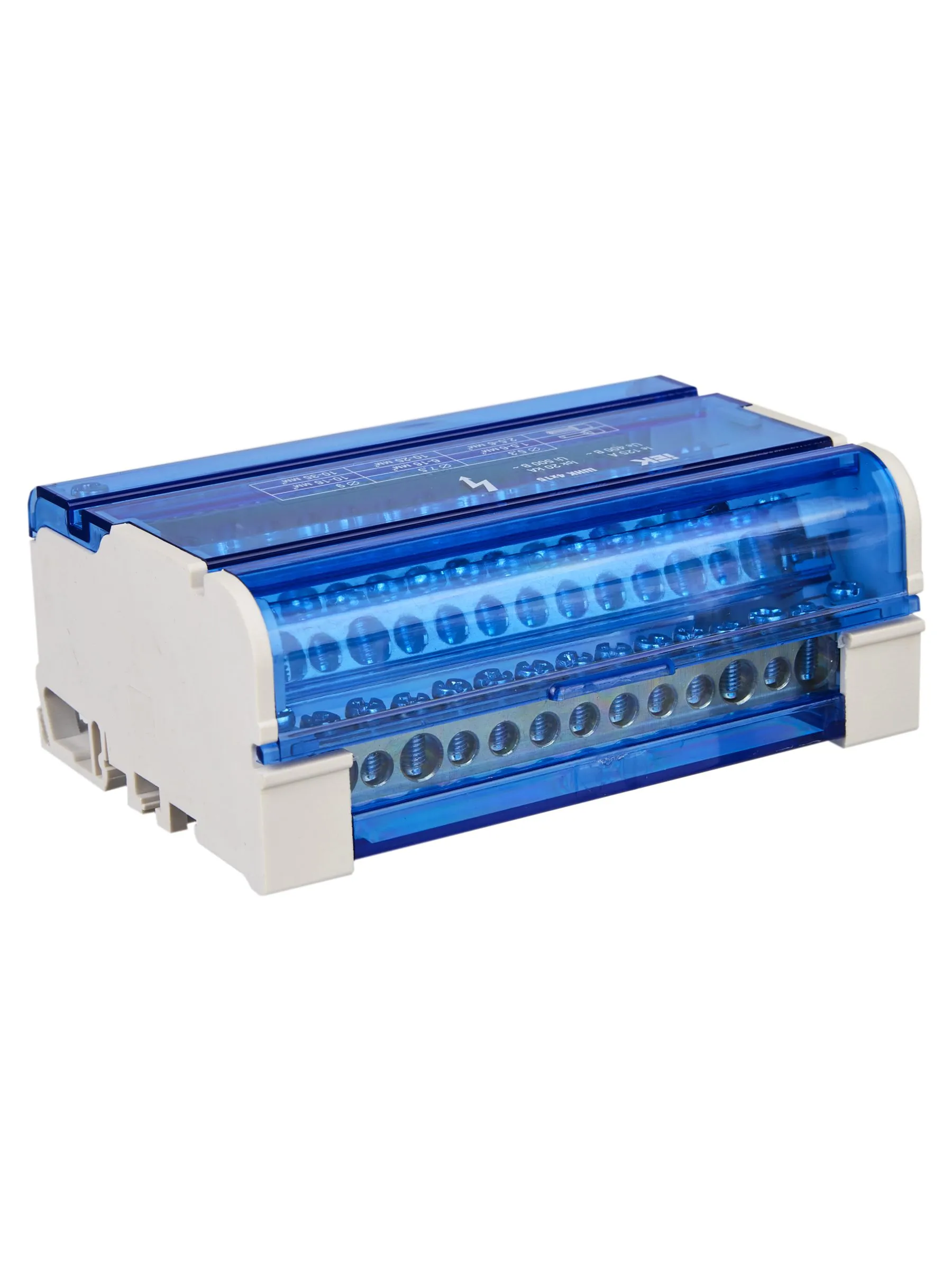 Шины на DIN-рейку в корпусе (кросс-модуль) ШНК 4х15 3L+PEN IEK - Фото 4