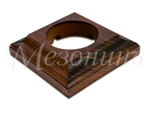 Рамка одноместная "Престиж" темный дуб, для наружного и внутреннего монтажа, ТМ "МезонинЪ" GE70706-2 GE70706-26