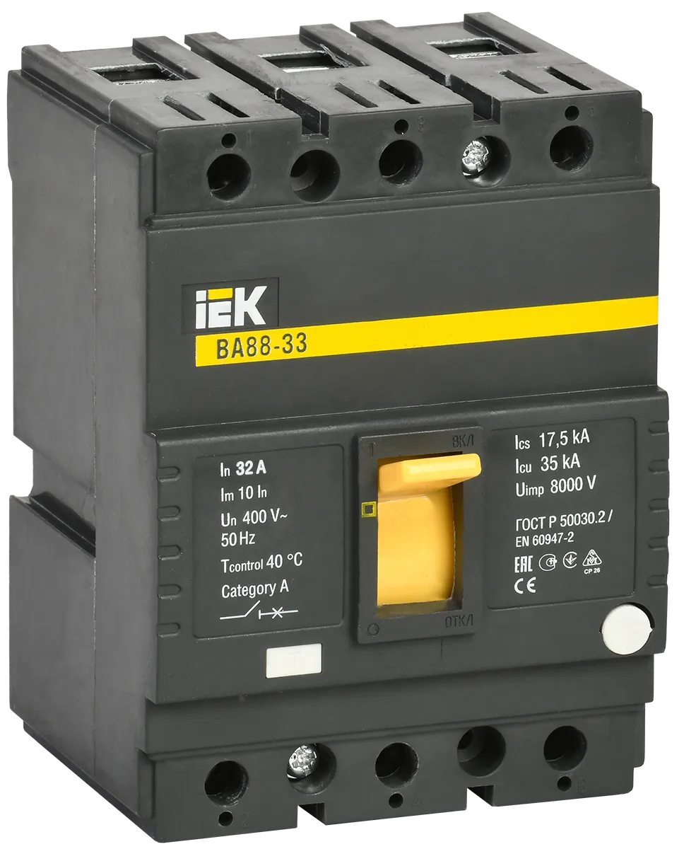 Выключатель автоматический ВА88-33 3Р 32А 35кА IEK