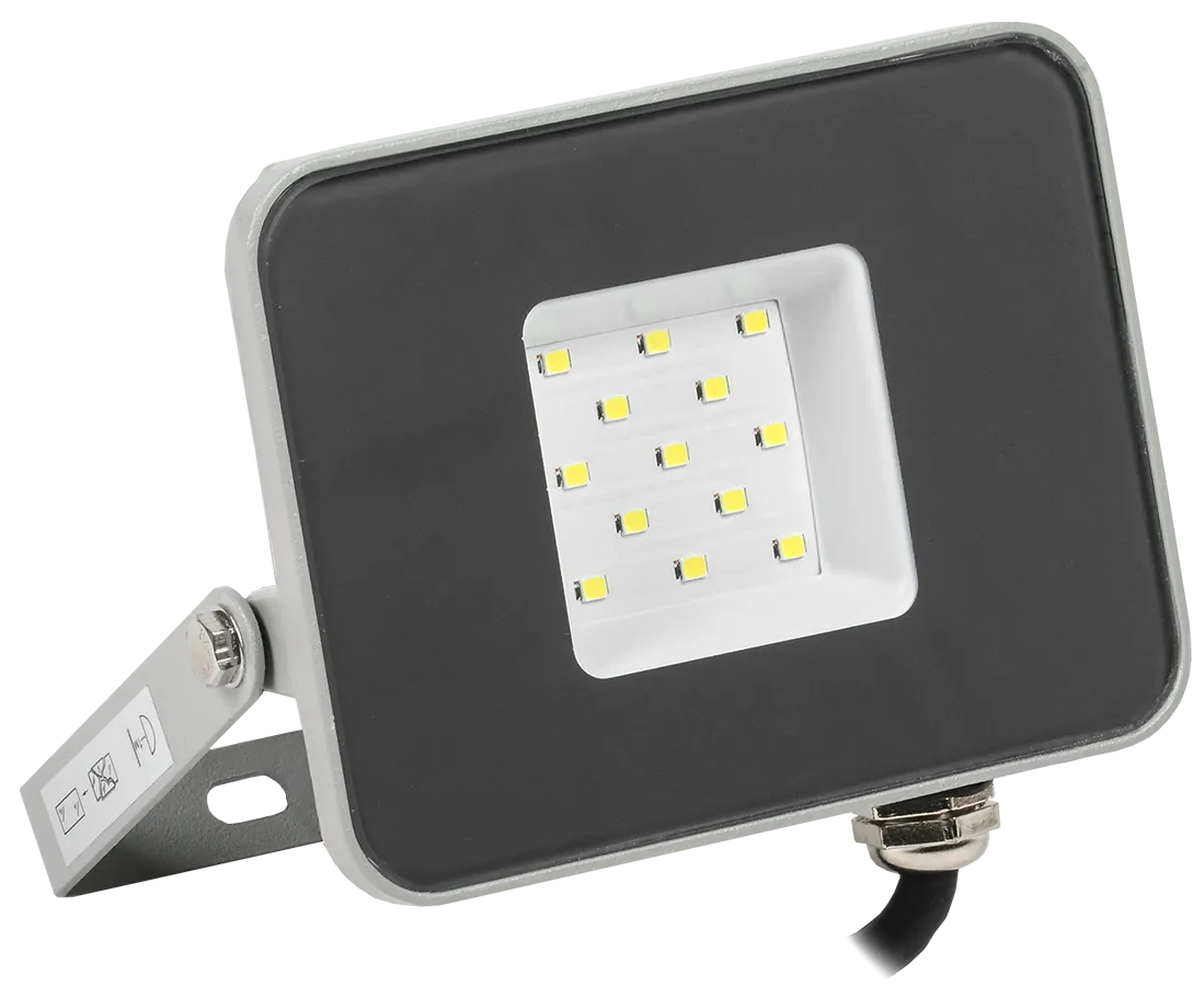 Прожектор светодиодный СДО 07-10 IP65 серый IEK LPDO701-10-K03