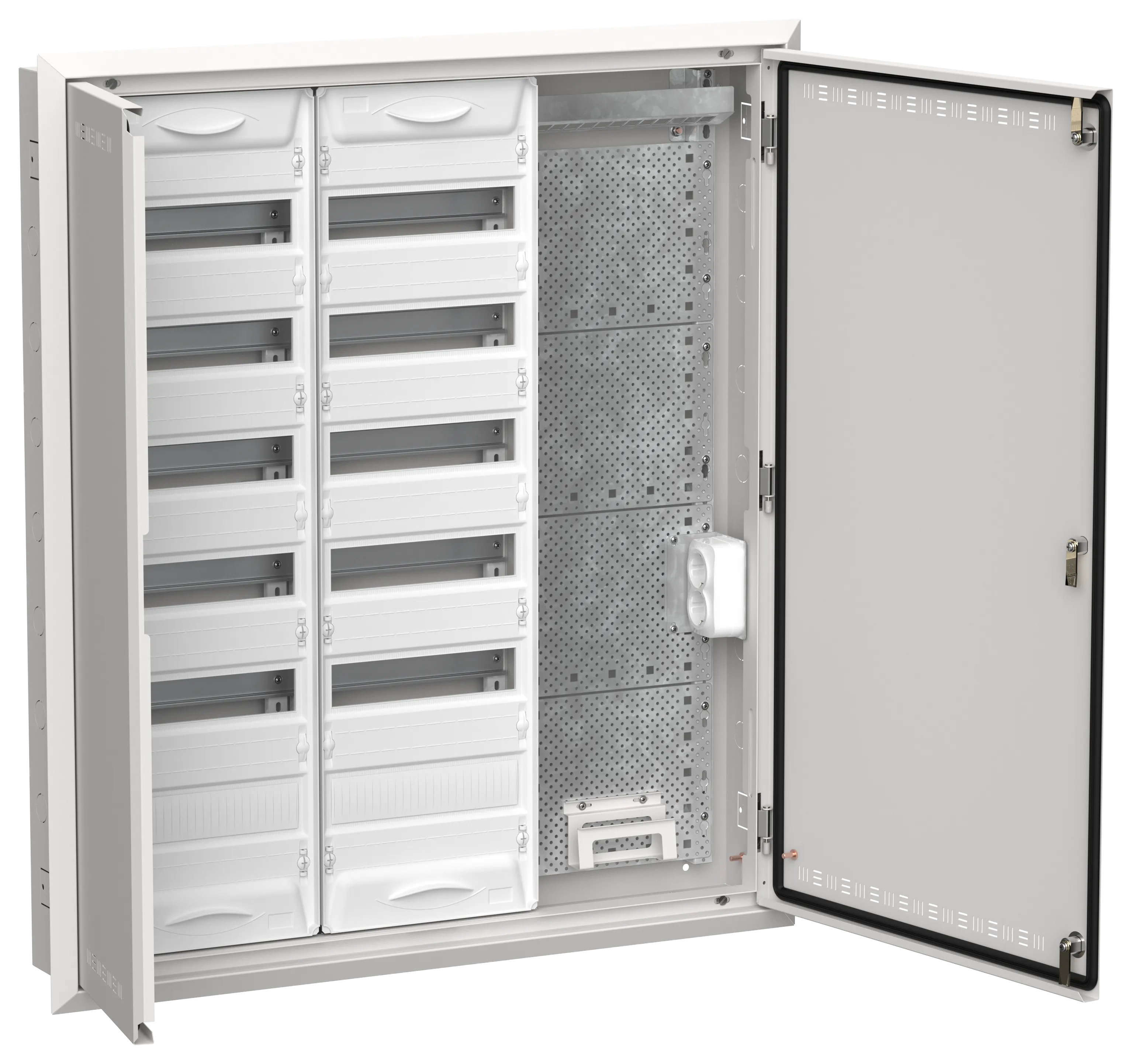 TITAN 5 Корпус комбинированный ЩРв-144 (3х72) 1005х885х130мм IP30 белый IEK TI5-51-V-3X072-30