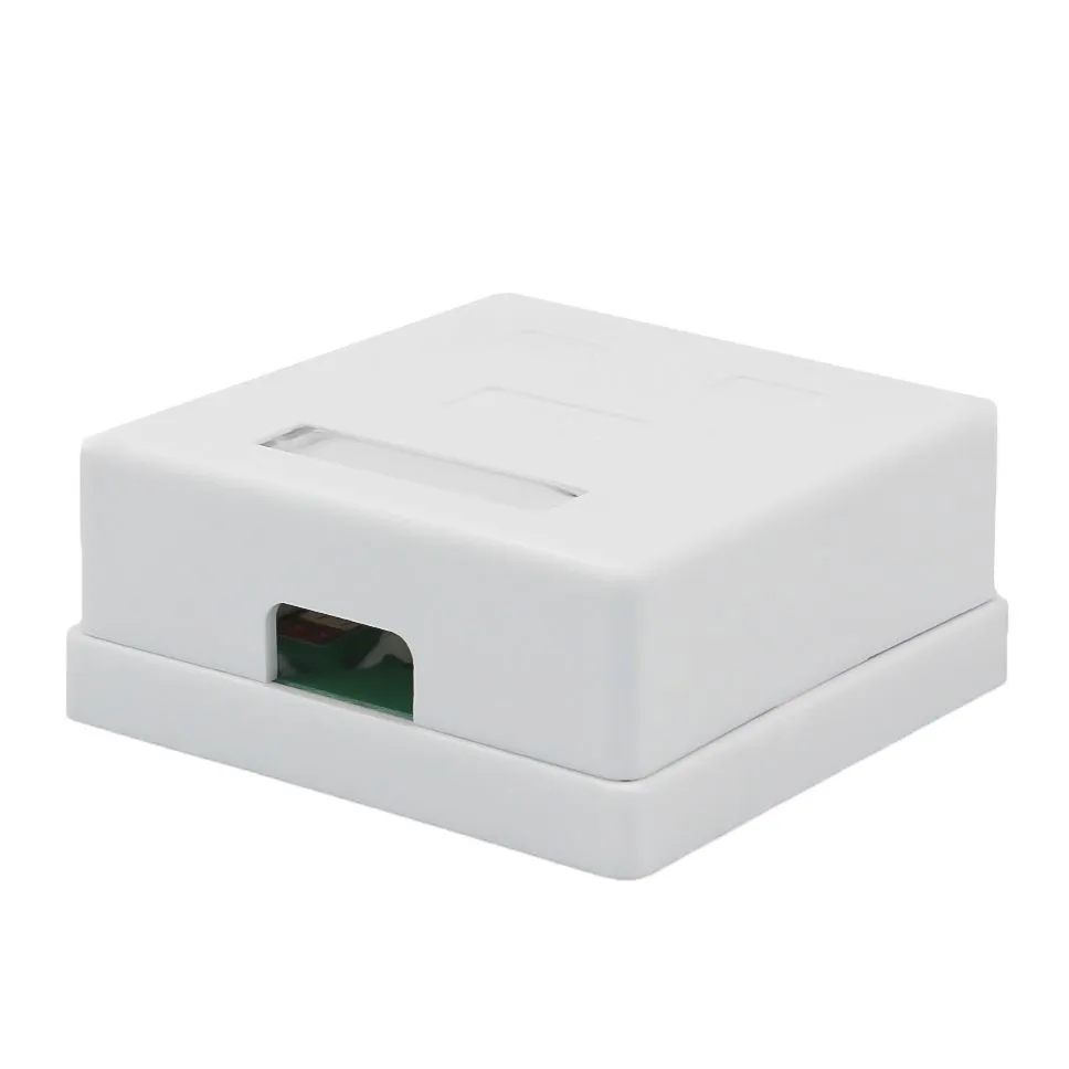 Розетка компьютерная внешняя 2-порта, UTP RJ-45 (8P8C), CAT 5e - Фото 2