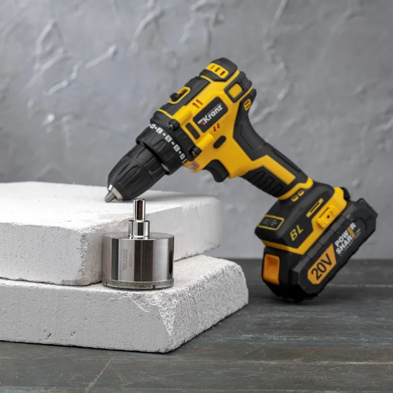 Коронка алмазная 60мм по керамограниту с центровочным сверлом KRANZ - Фото 2