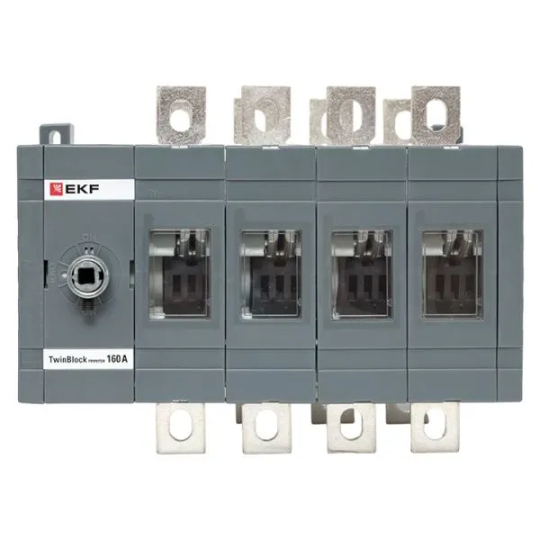 Рубильник 160A 4P реверсивный без рукоятки управления TwinBlock EKF - Фото 2