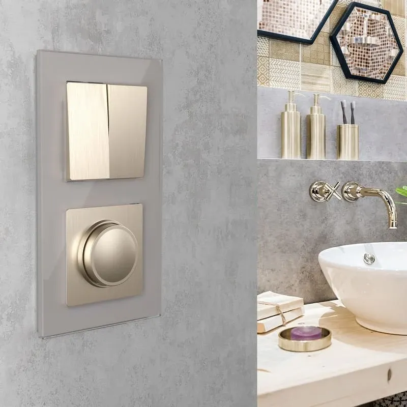 Рамка на 2 поста Favorit (дымчатый,стекло) Werkel - Фото 3