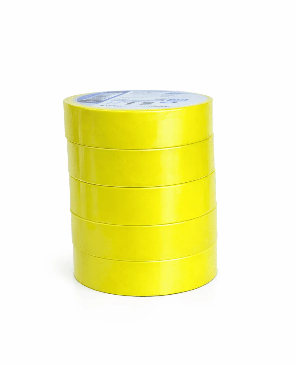 Изолента ПВХ 0,18х19мм, 20м профессиональная желтая (5шт/уп) DEKRON - Фото 5