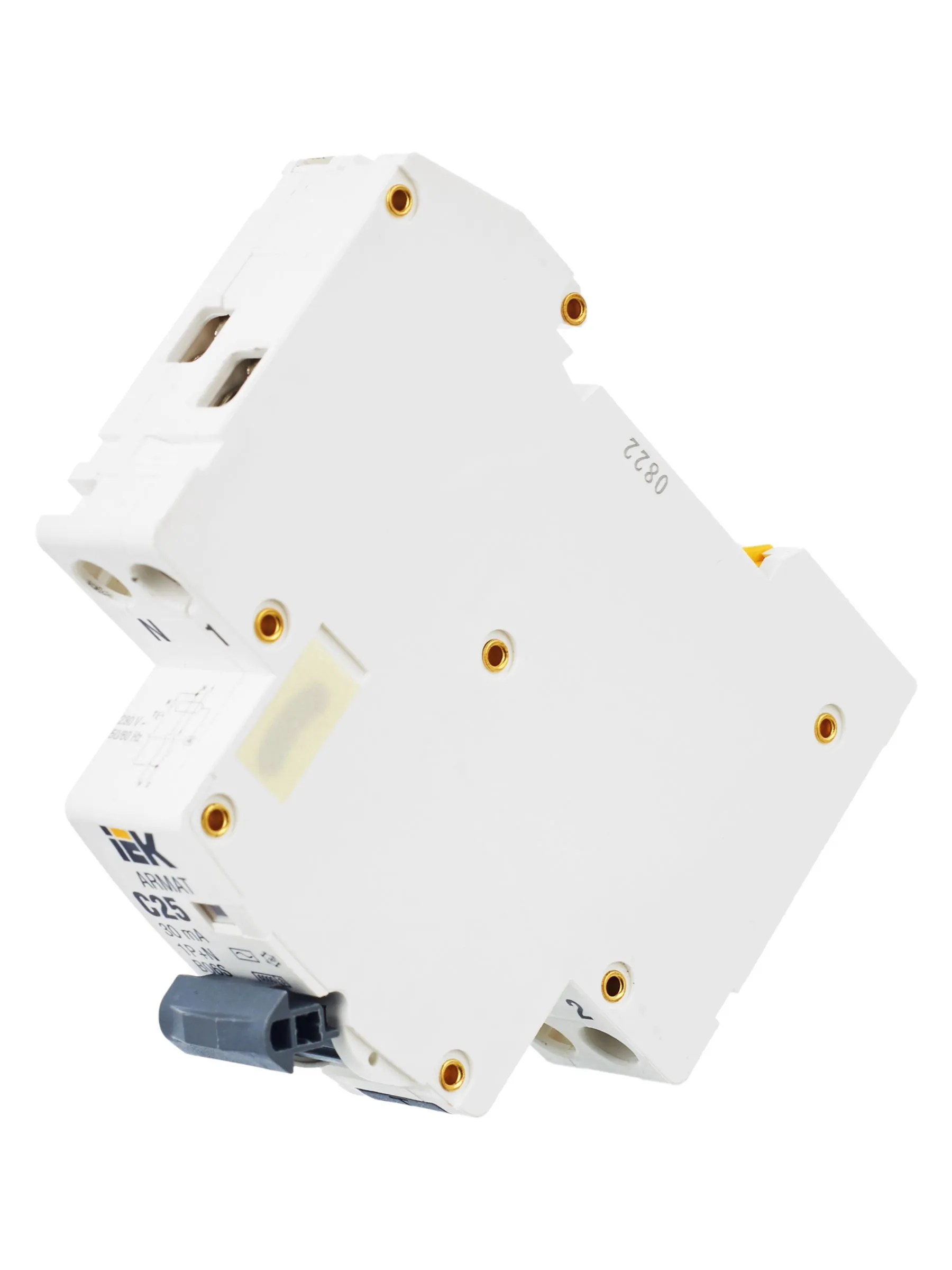 ARMAT Автоматический выключатель дифференциального тока B06S 1P+NP C25 30мА тип AC (18мм) IEK - Фото 11