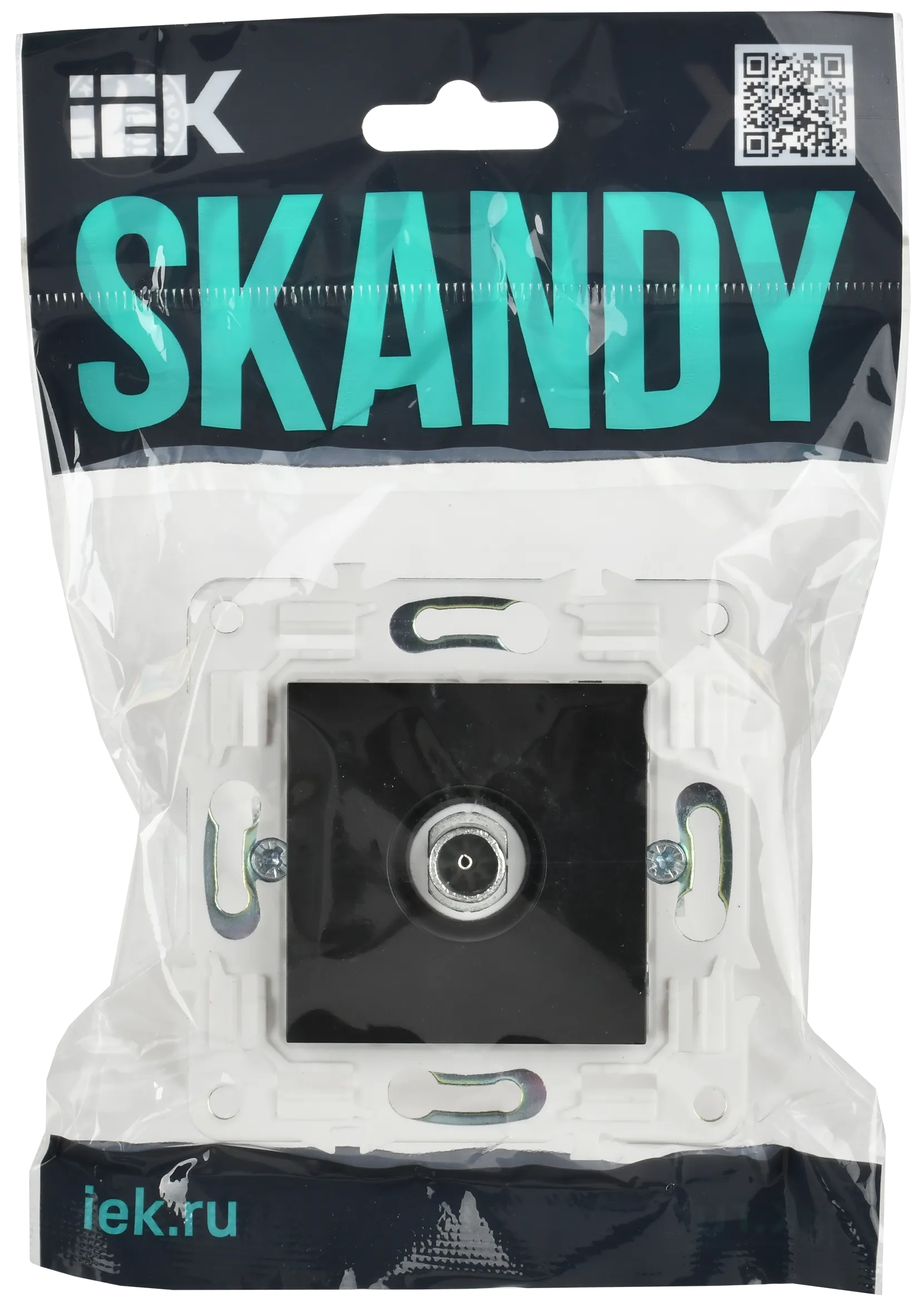 SKANDY Розетка TV оконечная SK-A12Bl черный IEK - Фото 2