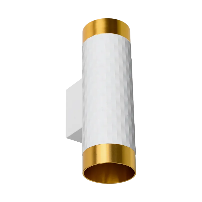 Накладной светильник WOLTA WSL-GU10/W10WG IP20 под лампу GU10 Белый/золото CELLA D55x170 1/30 - Фото 5