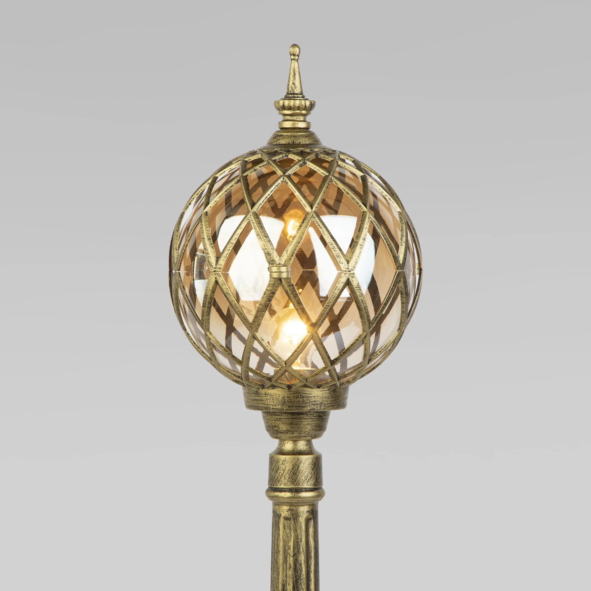 Светильник уличный на столбе IP44 Sirius F черное золото Elektrostandard - Фото 3