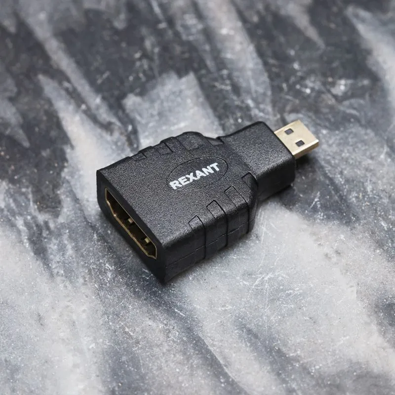 Переходник штекер micro HDMI - гнездо HDMI REXANT - Фото 3