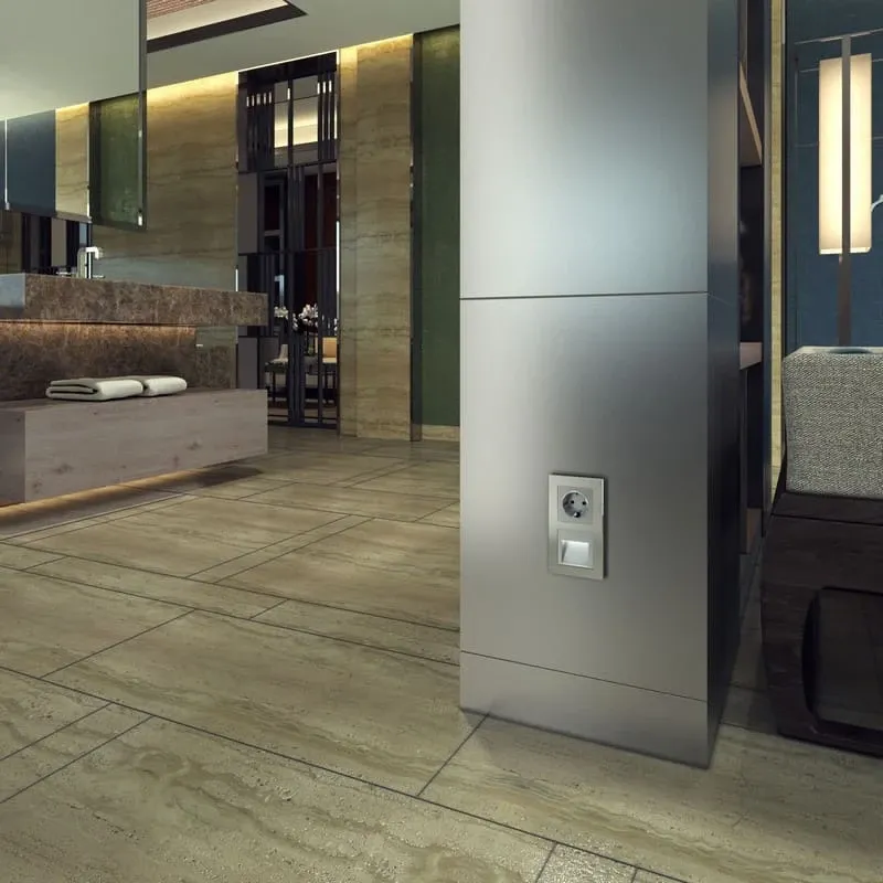 Розетка с заземлением (серебряный) Werkel - Фото 4