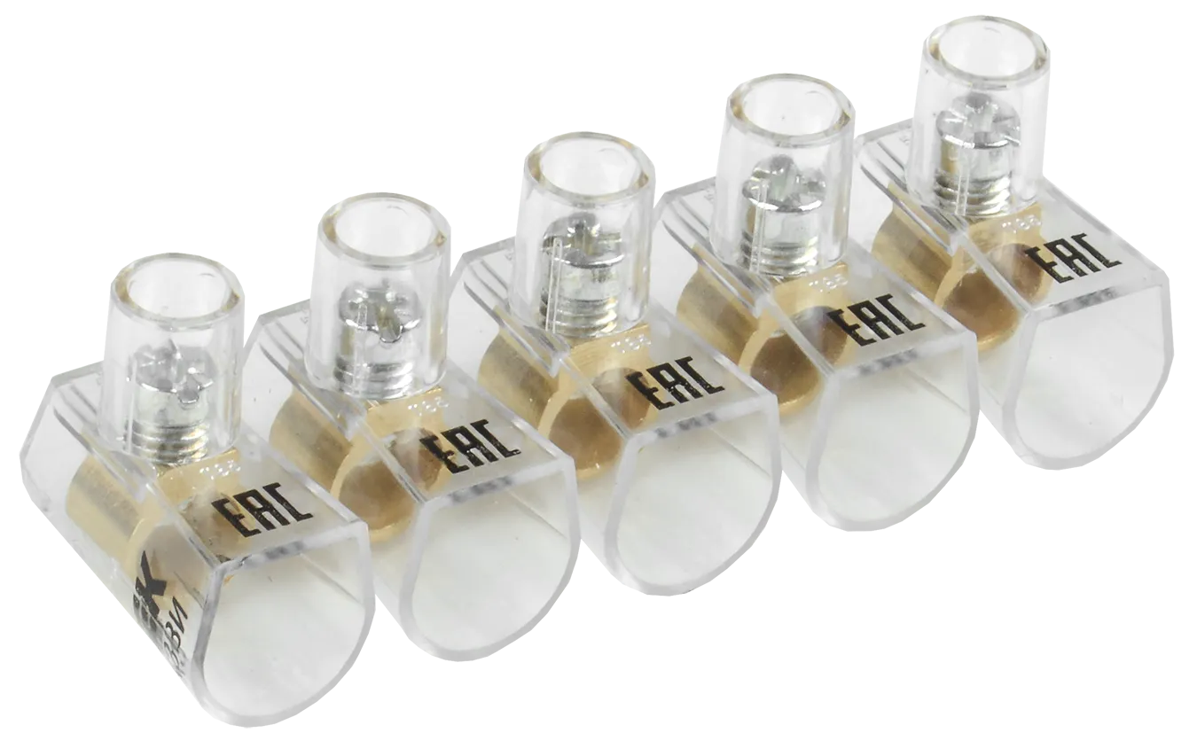 Зажим винтовой концевой изолированный КЗВИ 10мм2 (5x1) IEK