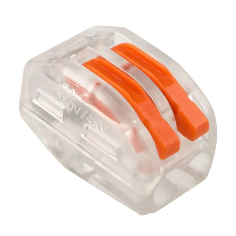 Универсальная клемма СМК 222-412, 2-проводная прозрачная 0,08-2,5/4 мм² (50 шт./уп.) REXANT 