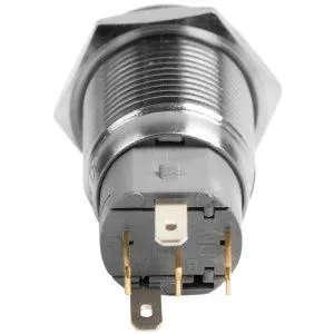 Кнопка  антивандальная Ø16 Б/Фикс (5с) (ON)-OFF плоская подсв/красная КОЛОКОЛ  REXANT - Фото 6