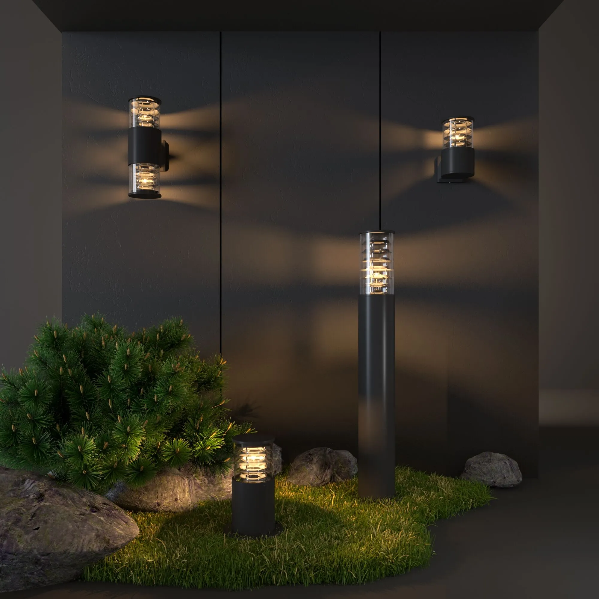 Светильник ландшафтный IP54 1507 TECHNO черный Elektrostandard - Фото 4