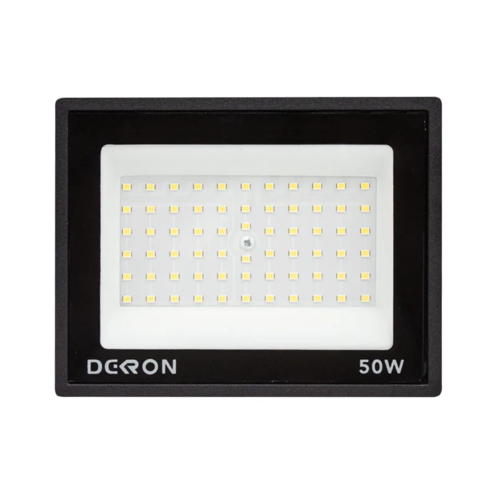 Прожектор светодиодный 50Вт, 4000лм, 6500K, черный, IP65 DEKRON AN1271-0014