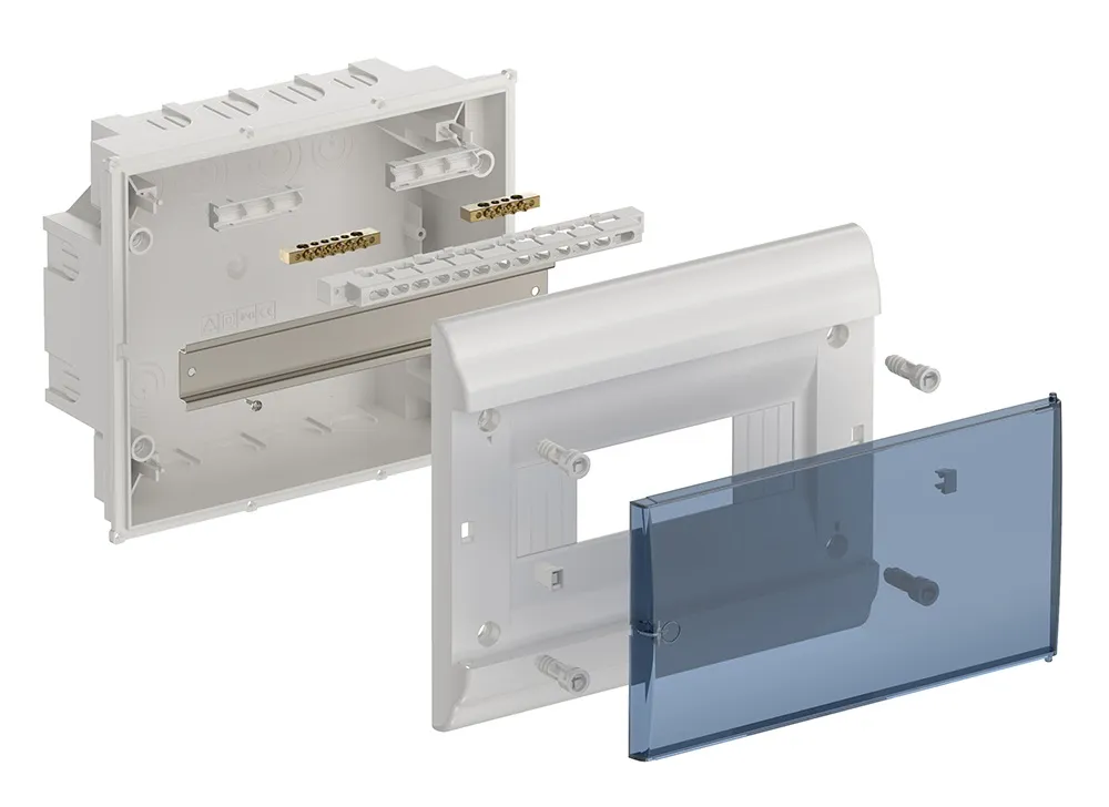 PRIME Корпус пластиковый ЩРВ-П-9 модулей встраиваемый белый IP41 IEK - Фото 2