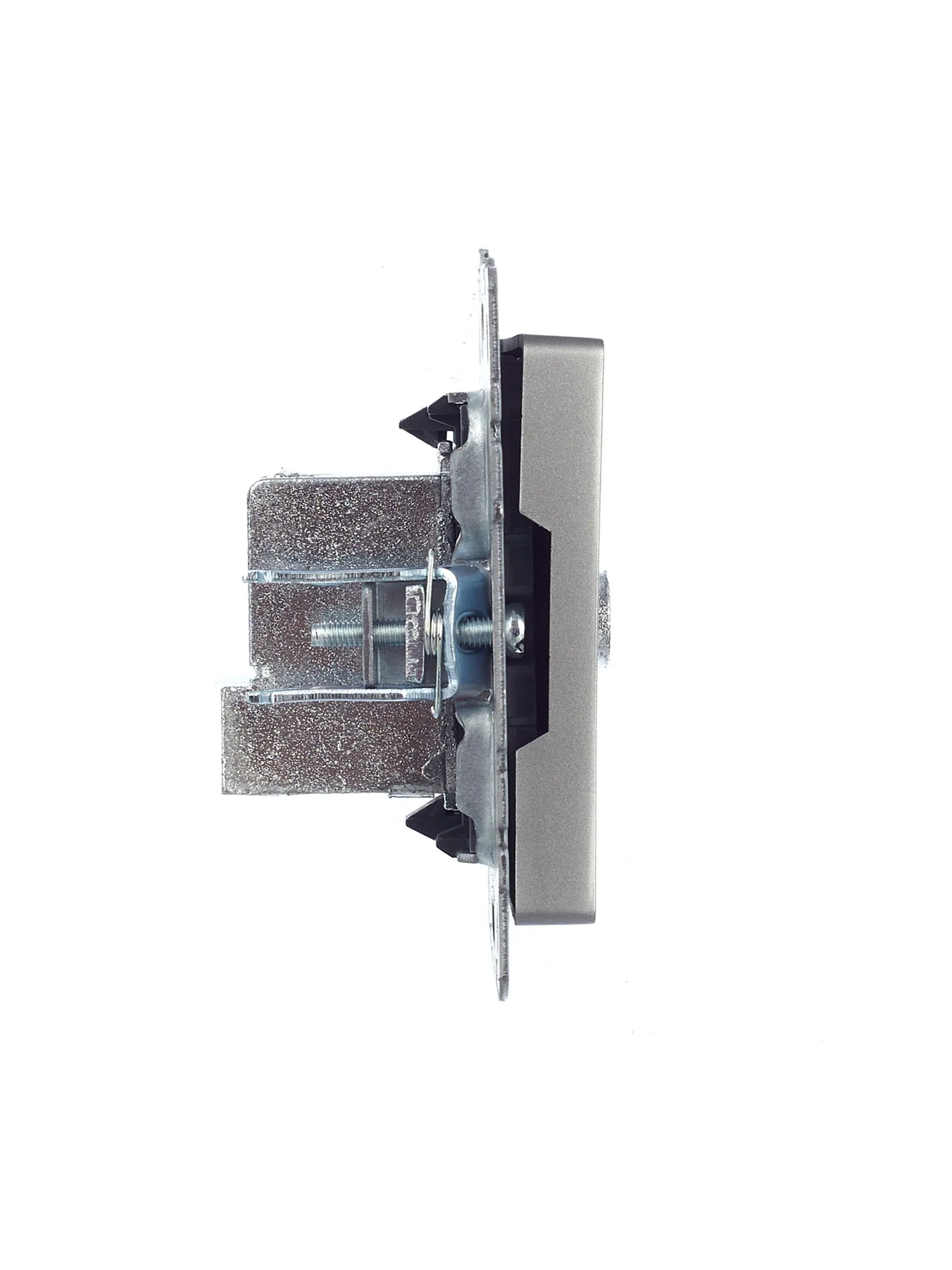 BRITE Розетка TV проходная РТВ10-0-БрС сталь IEK - Фото 3