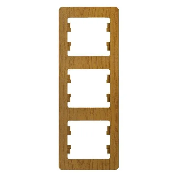 Рамка 3-м Glossa вертикал. дерево дуб SE GSL000507