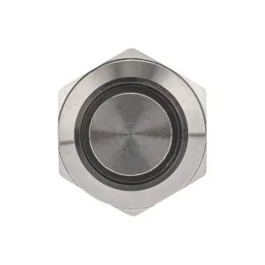 Кнопка  антивандальная Ø12 12В Б/Фикс (2с) (ON)-OFF синяя (A-12-C2) REXANT (в упак. 1шт.) - Фото 3