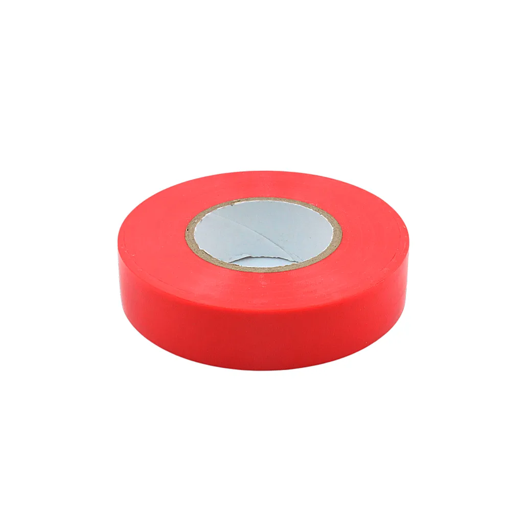 Изолента ПВХ 0,18х19мм, 20м профессиональная красная (5шт/уп) DEKRON - Фото 2