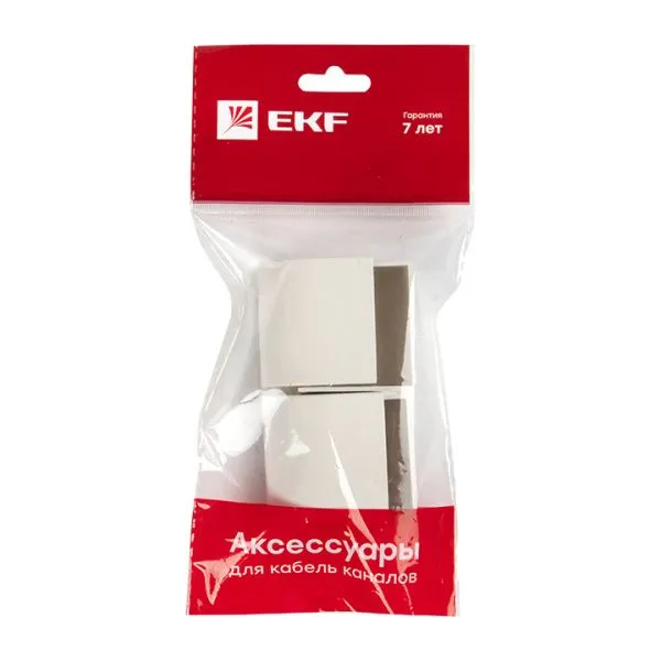 Заглушка (40х25) (4 шт) белая EKF-Plast - Фото 3