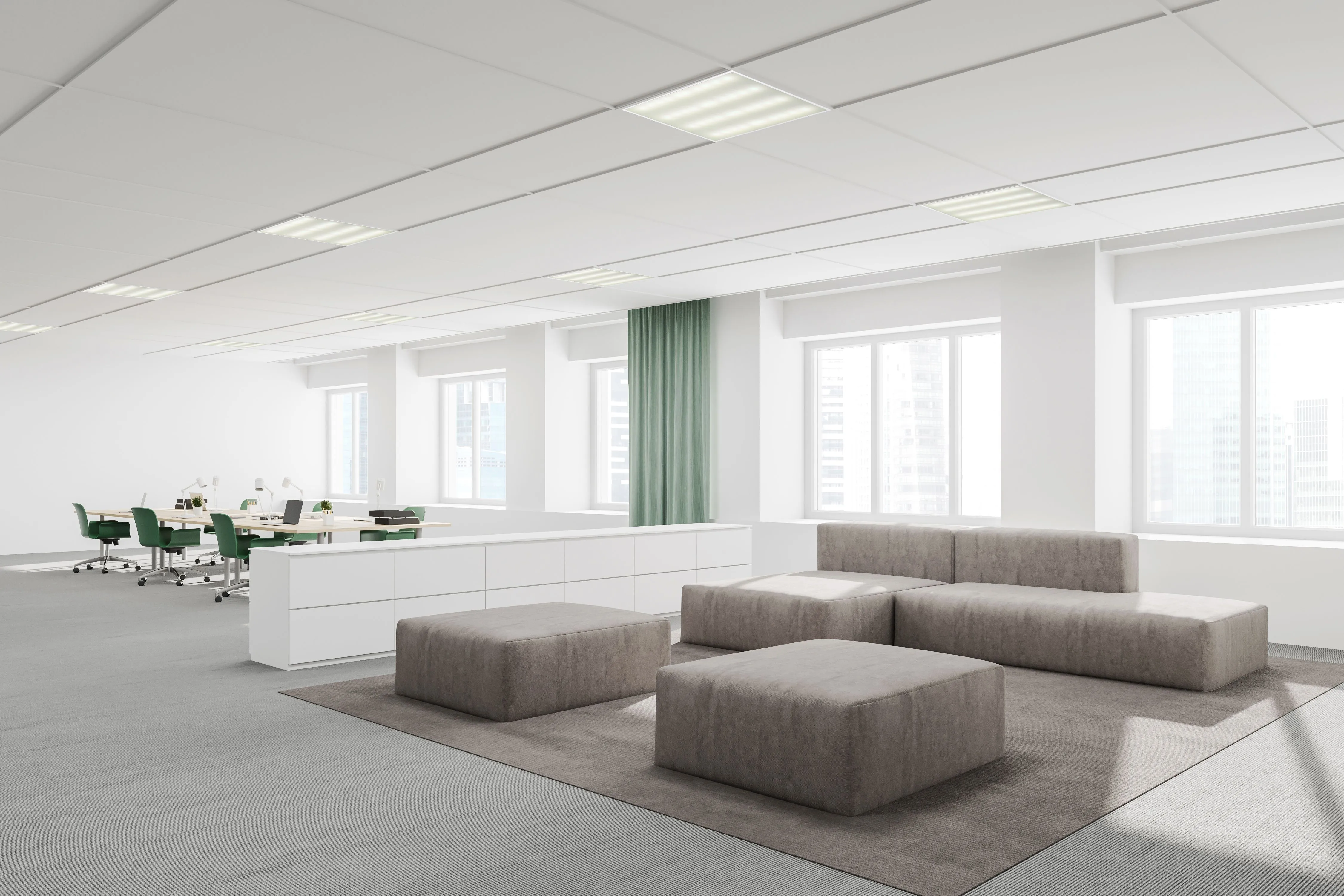 LIGHTING PRO Светильник светодиодный ДВО 1001A 40Вт 4000К IP40 595х595мм опал БАП 3ч IEK - Фото 4