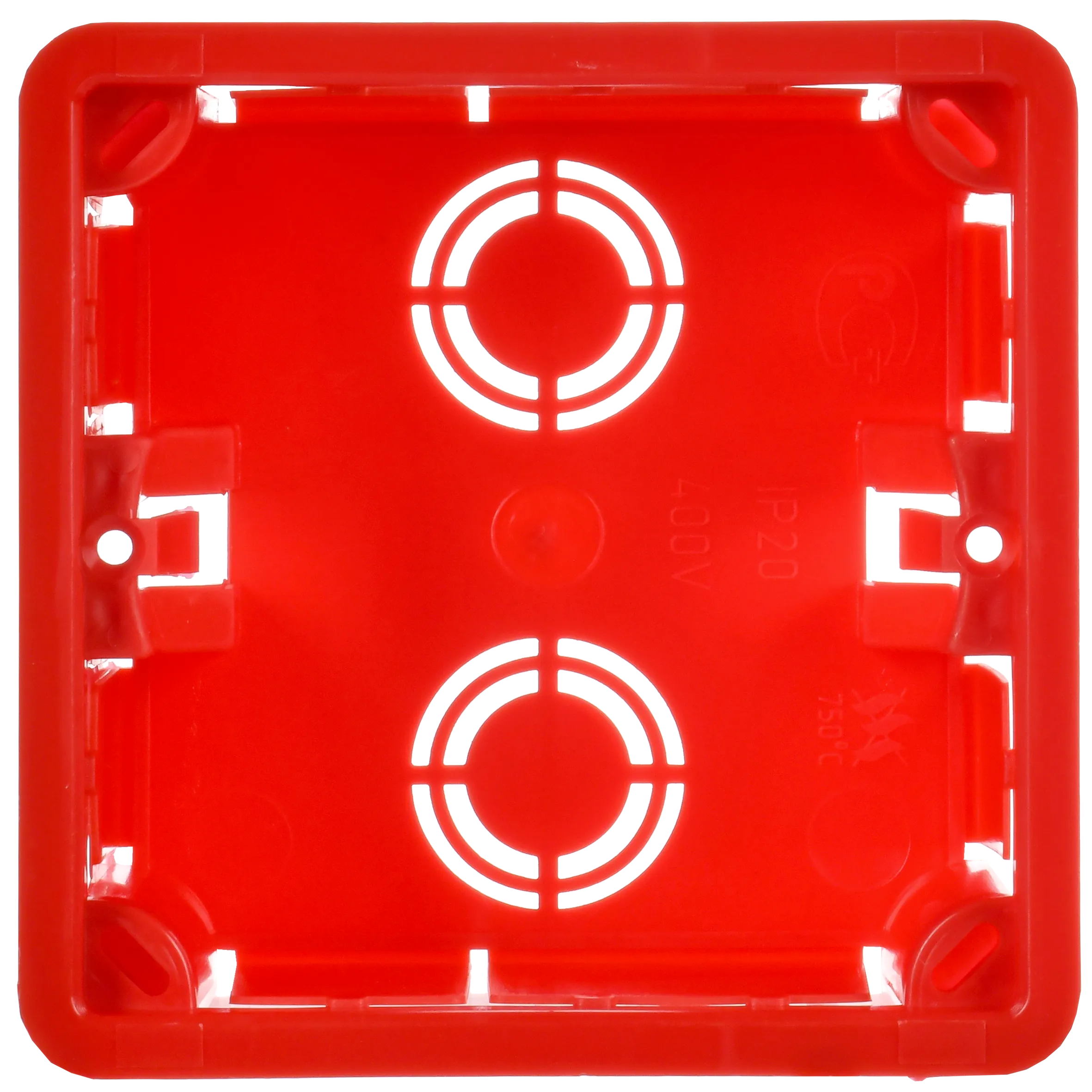Коробка распаячная КМ41001 для твердых стен безгалогенная (HF) 92х92х45мм с саморезами с крышкой IEK - Фото 3