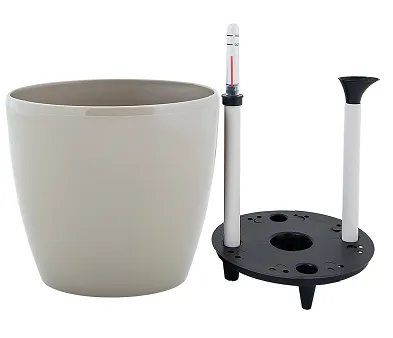 Вазон с поливом ЧЕТЫРЕ СЕЗОНА Матильда 24х22 см, 7.6 л, цвет какао 114095 71-9044