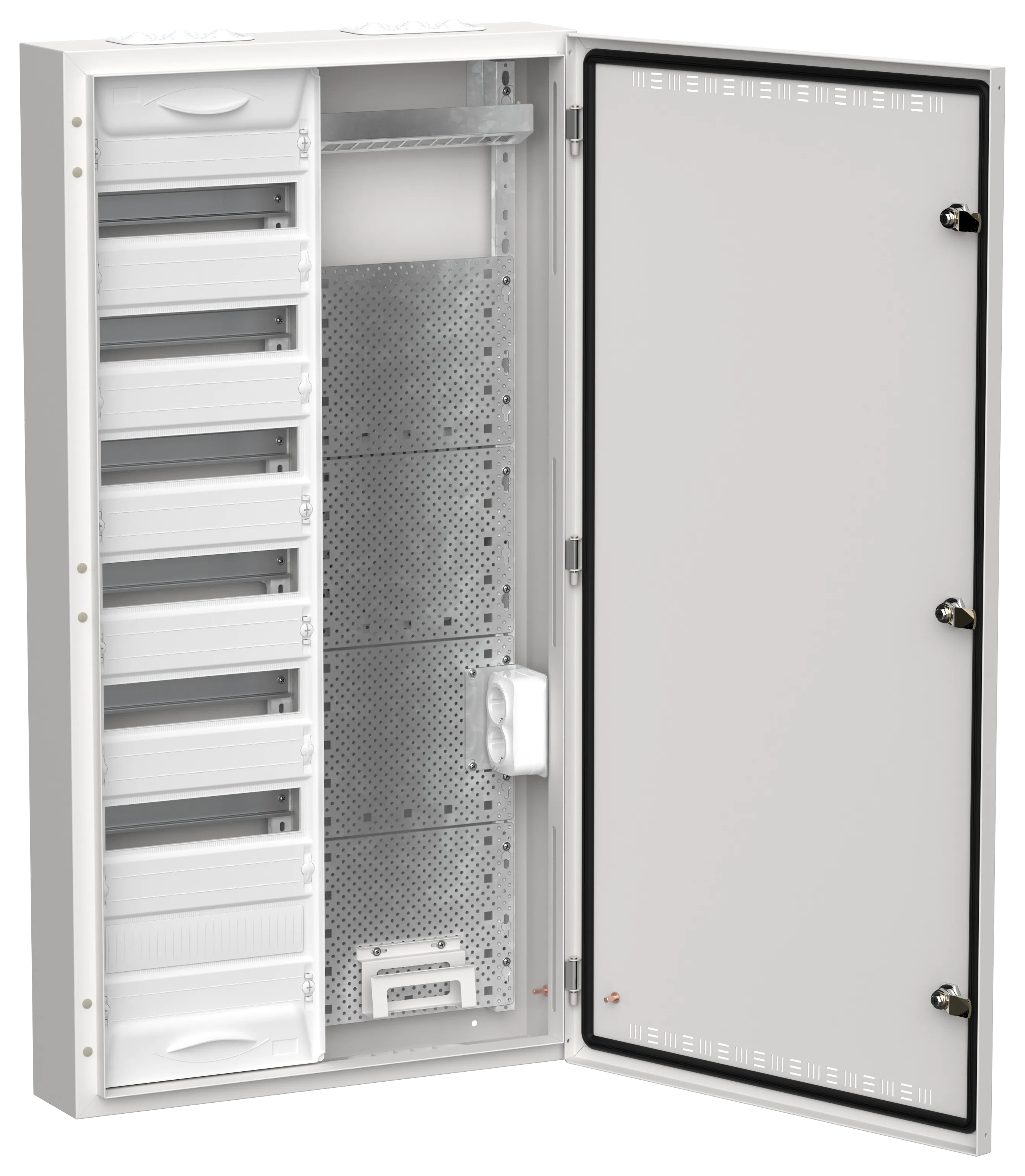 TITAN 5 Корпус комбинированный ЩРн-84 (2х84) 1085х570х140мм IP30 белый IEK