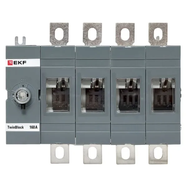 Рубильник 160A 4P без рукоятки управления TwinBlock EKF - Фото 2