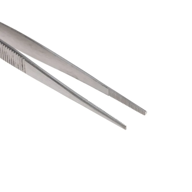 Пинцет прямой, узкий, рифленый 145мм ПРОФИ - Фото 5