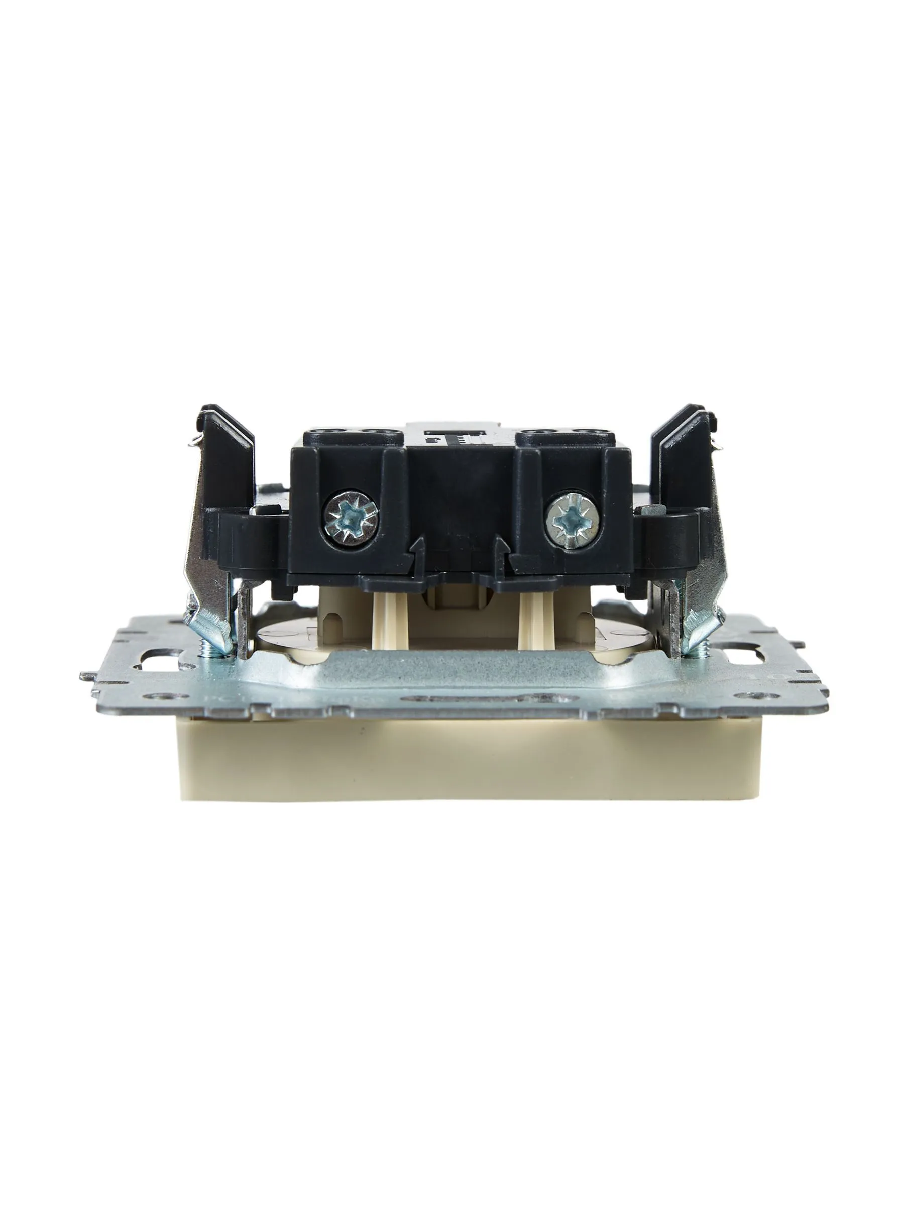 BRITE Розетка 1-местная без заземления без защитных шторок 10А РС10-1-0-БрКр бежевый IEK - Фото 2