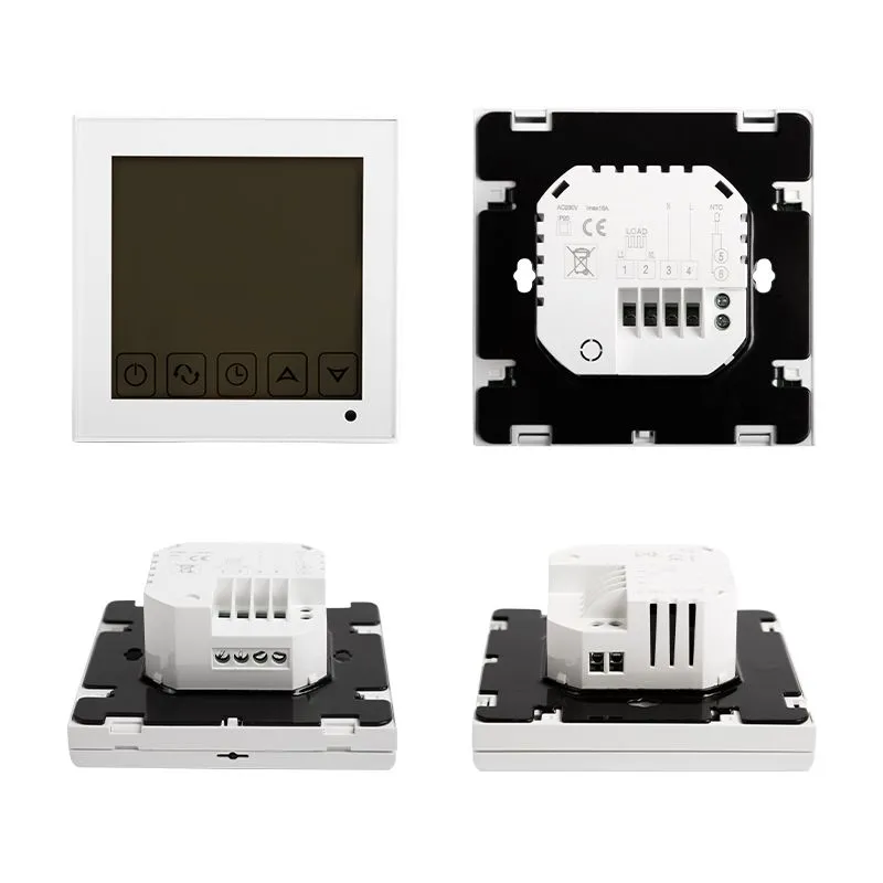 Терморегулятор сенсорный R200W с автоматическим программированием, белый REXANT - Фото 2