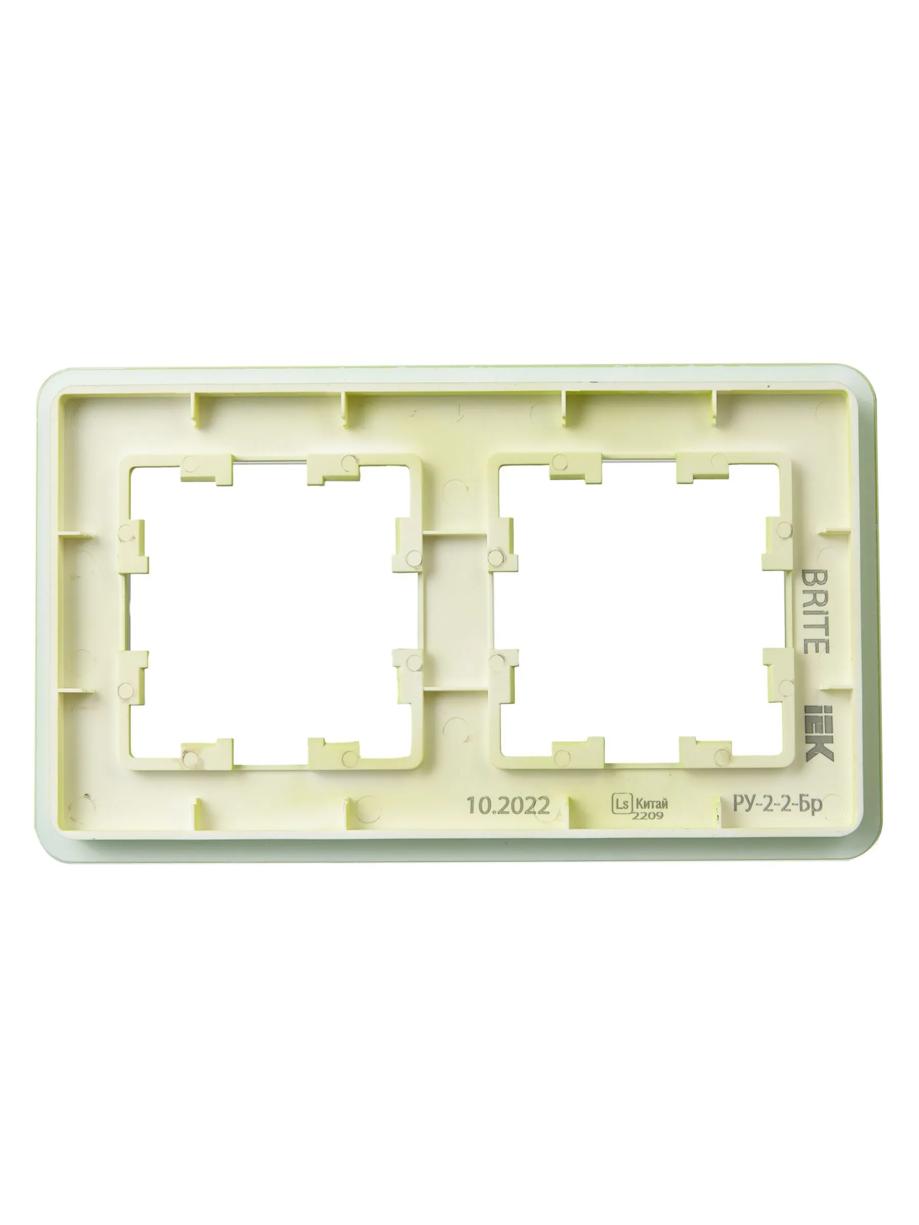 BRITE Рамка 2-местная РУ-2-2-Бр стекло эко грин RE IEK - Фото 7