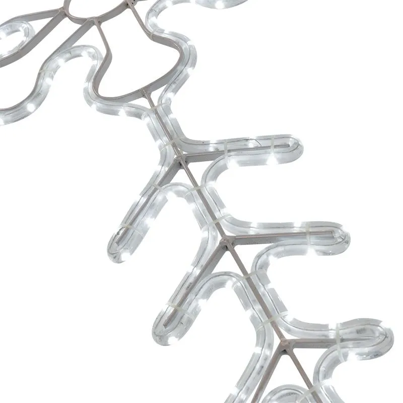 Фигура световая Снежинка цвет белый, размер 95x95 см, мерцающая NEON-NIGHT - Фото 2