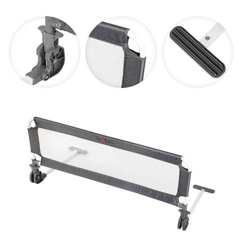 Бортик защитный для кровати, серый HALSA - Фото 3