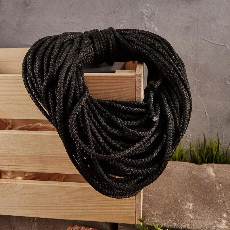 Шнур с сердечником 5 мм 50 м черный REXANT - Фото 2