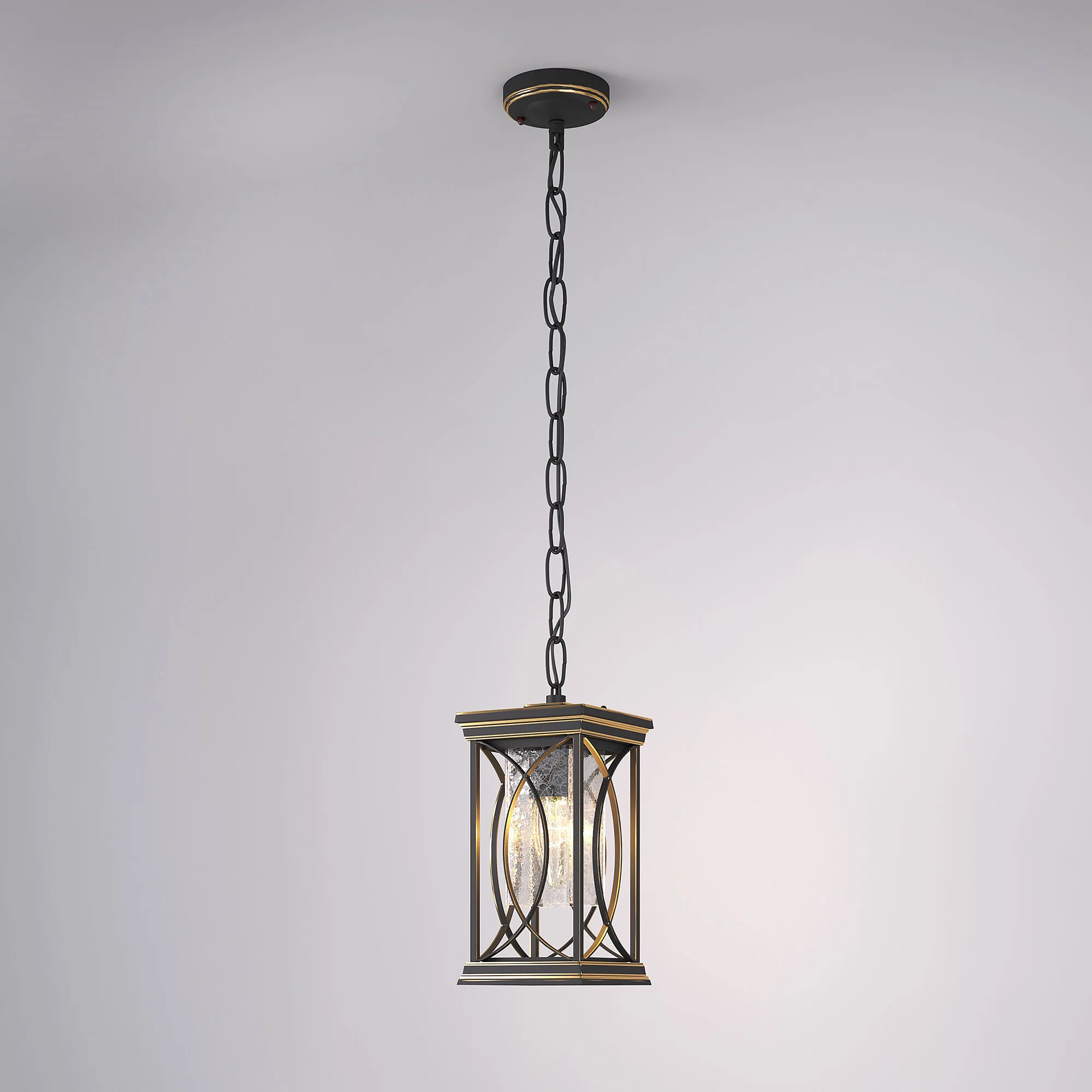 Светильник уличный подвесной Spica H черное золото IP33 GL 1026H Elektrostandard - Фото 2
