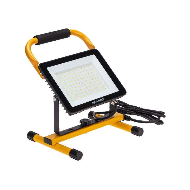 Прожектор-переноска СДО-EXPERT 100Вт 8000Лм 6500K со шнуром 2м и евровилкой REXANT - Фото 3