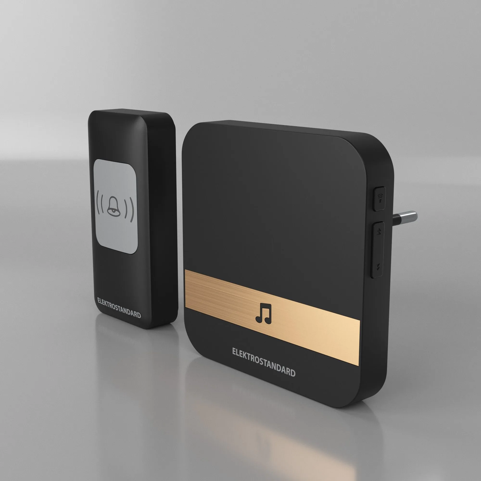 Звонок беспроводной 52M IP44 DBQ24M WL черный Elektrostandard