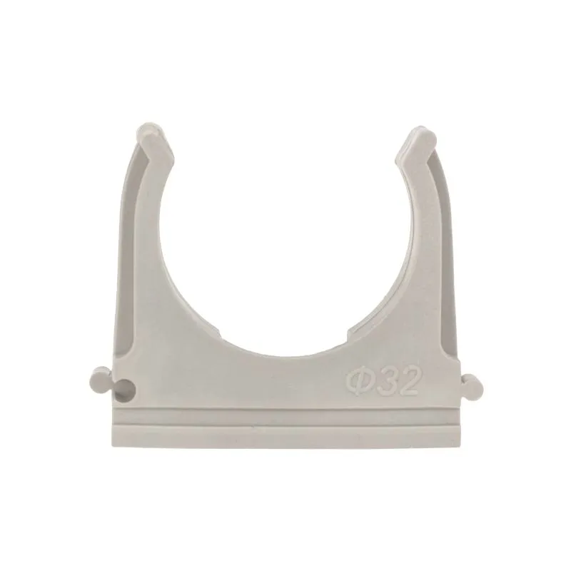 Крепеж-клипса для трубы ø32мм серая (10 шт/уп) REXANT - Фото 4