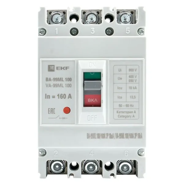 ВА-99МL 100/160А 3P 18кА EKF Basic - Фото 4