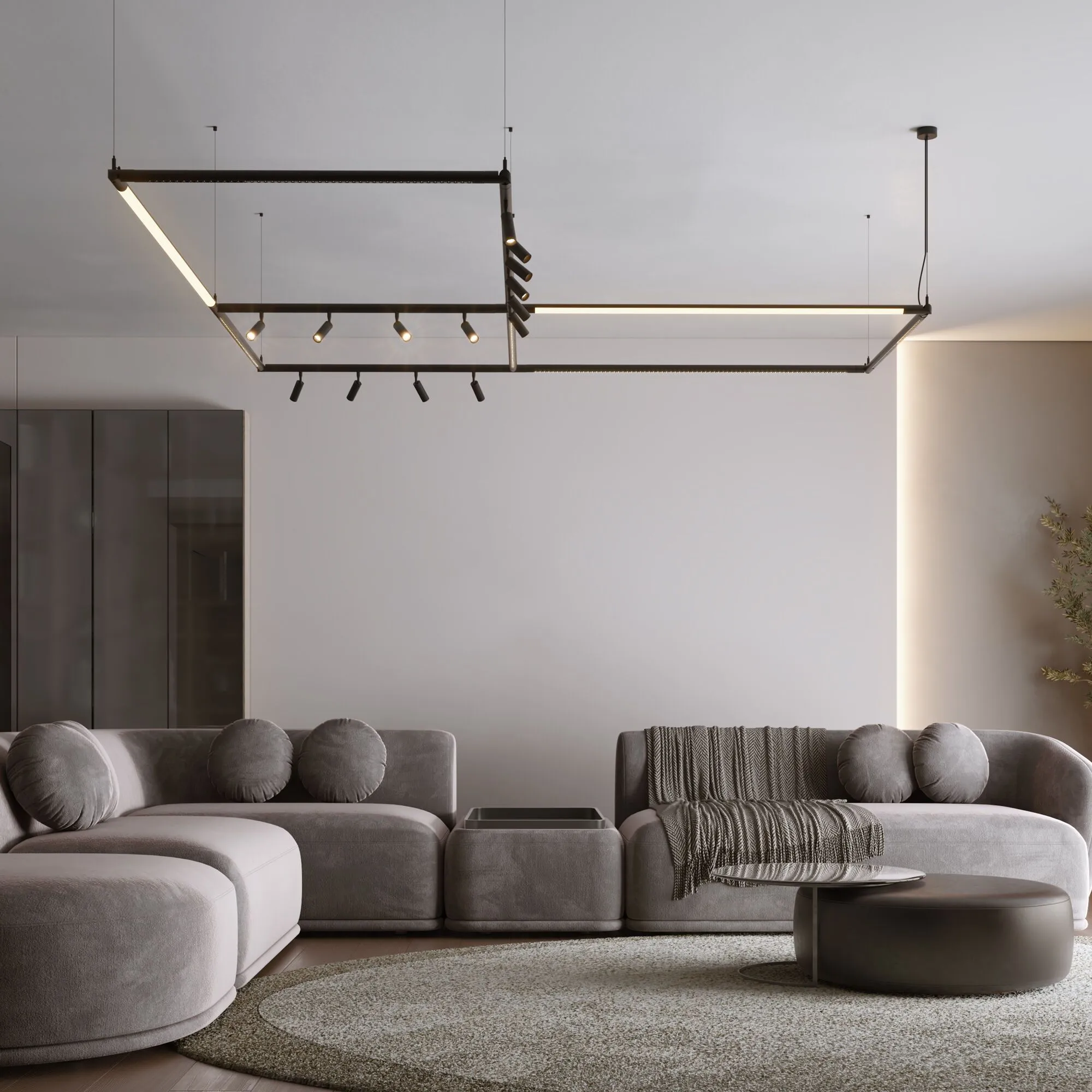 Module System Набор подвеса угловой без питания (черный) - Фото 9