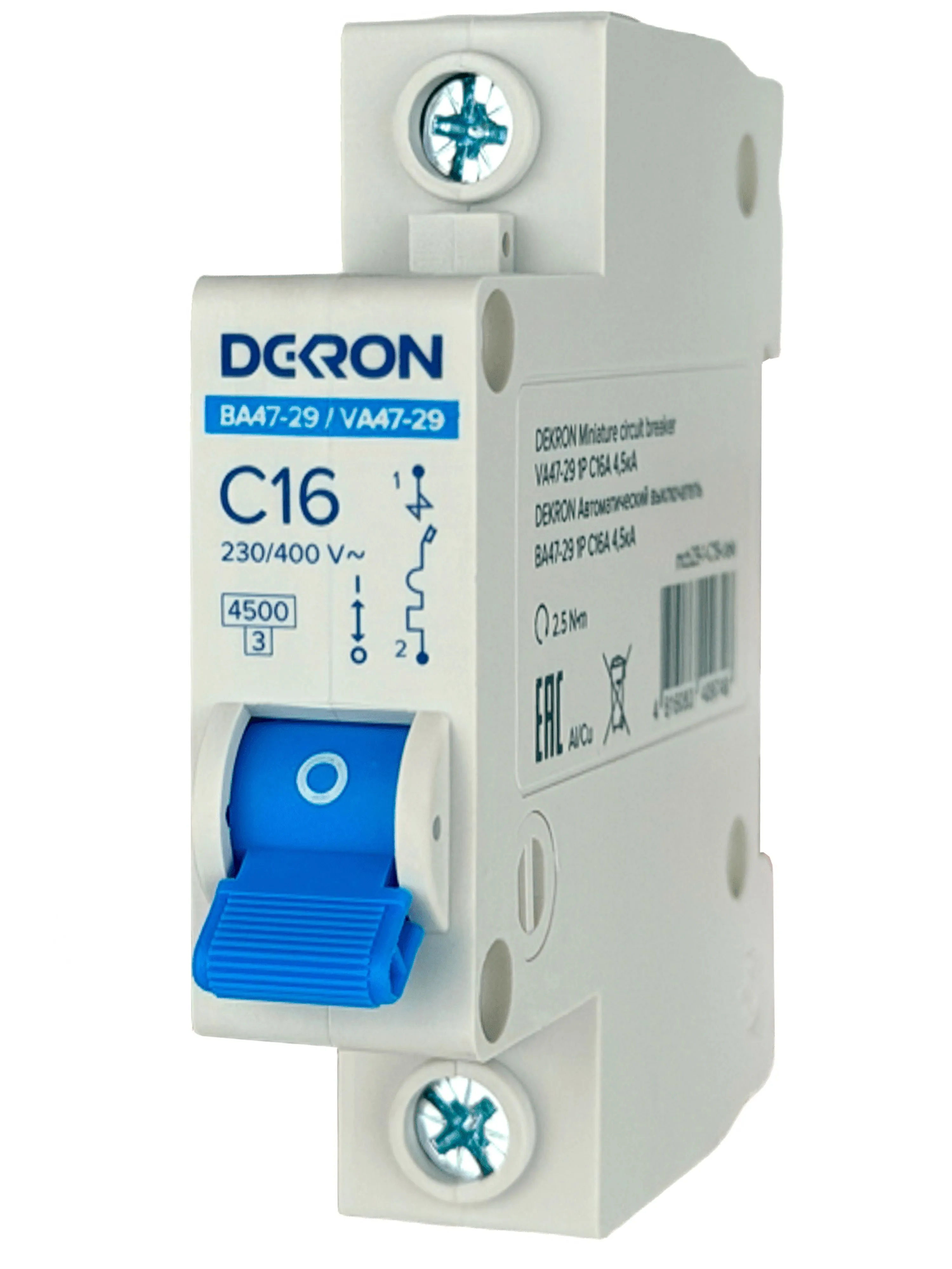 Автоматический выключатель ВА47-29 1P С16A 4,5кА - Фото 2